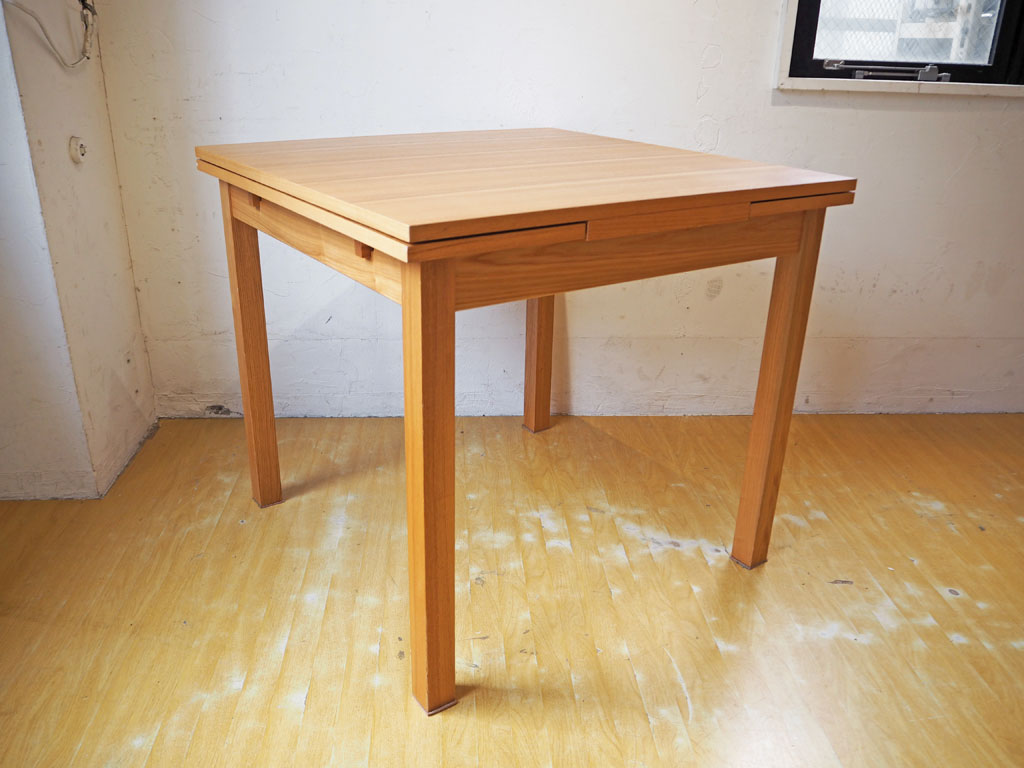 無印良品 MUJI エクステンション ダイニングテーブル 伸長式 タモ材 ナチュラル シンプル 中古品 買い取りしました。