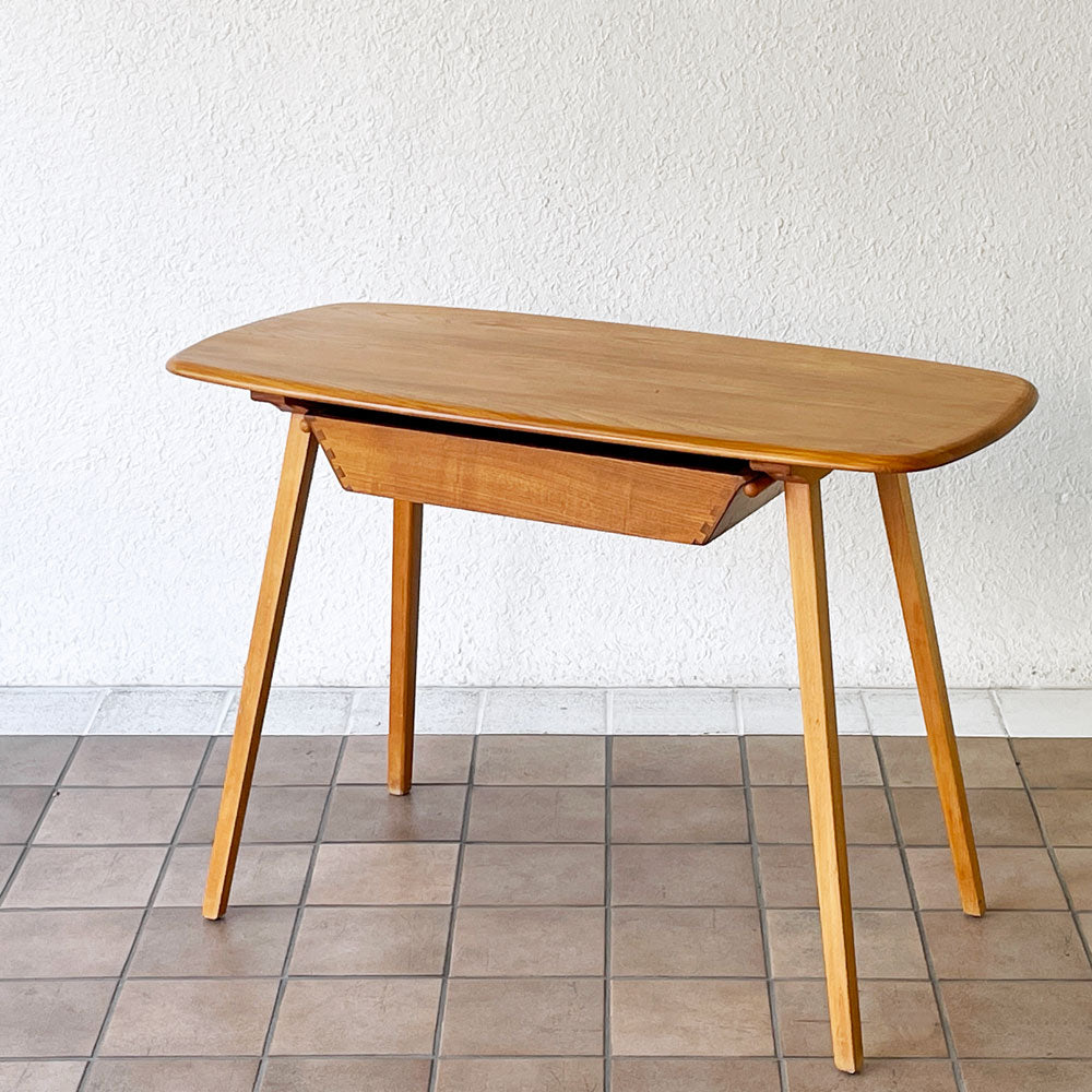 【用賀店】アーコール Ercol スモールデスク Small Desk 1ドロワー エルム材×ビーチ材 英国 ビンテージ Vintage 希少 買取させていただきました。