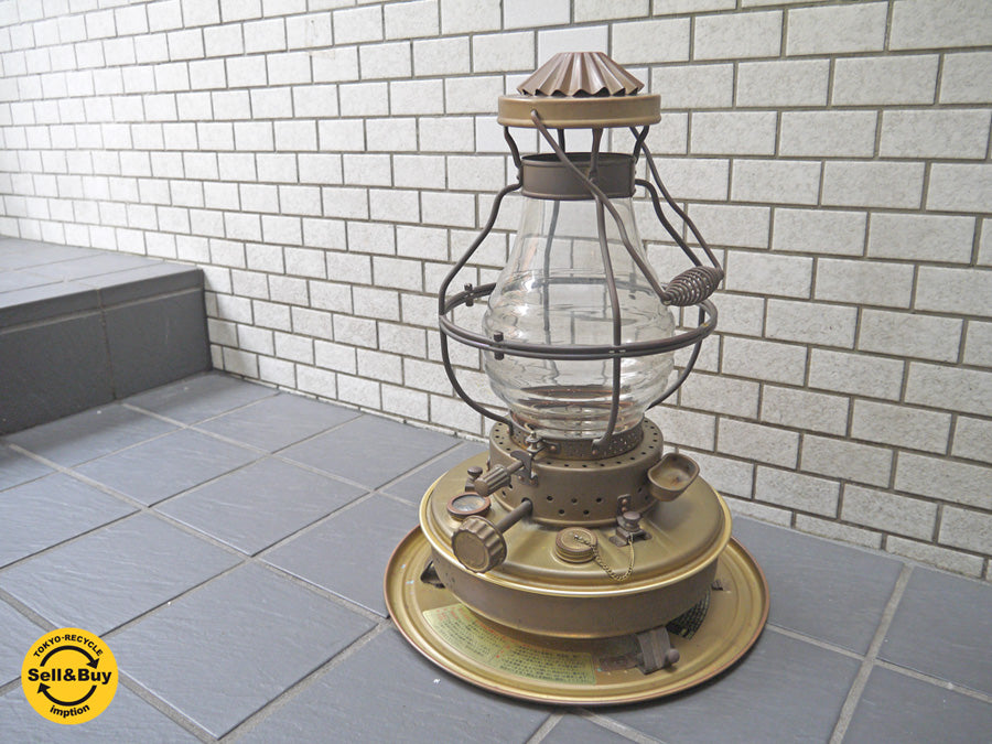 日本船燈株式会社 ニッセン 石油ストーブ 真鍮製 ゴールドフレーム IS-3 2000年製 オイルストーブ レトロ ～ お部屋も心も温かく～ 【 買取と販売とレンタルのお店 】