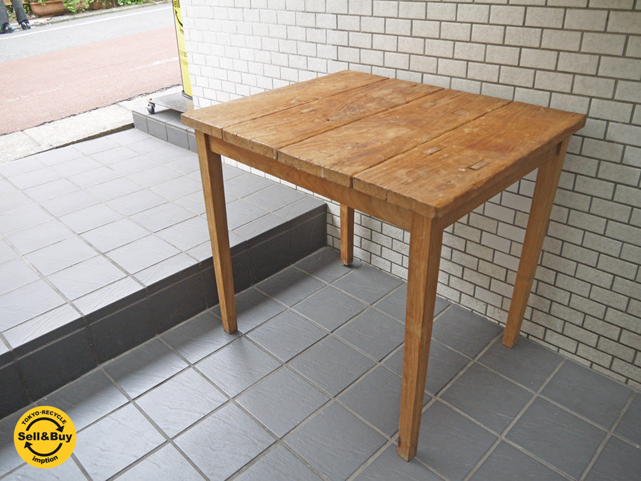 オールドメゾン old maison 古材 チーク材 ダイニングテーブル デスク　中古品 買い取りしました！ 自由が丘店 出張買取もお任せください。