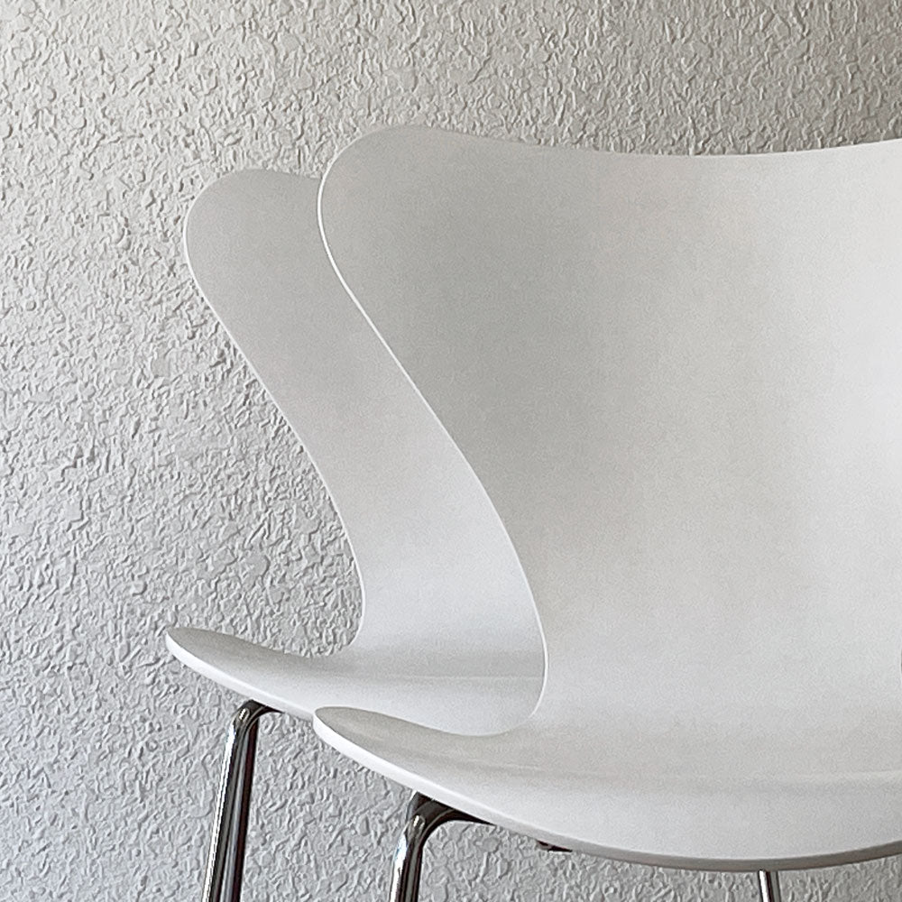 フリッツハンセン Fritz Hansen 3107 セブンチェア ラッカー仕上げ ホワイト スタッキング アルネ・ヤコブセン デンマーク 北欧家具 ～美しすぎて美味しそう～