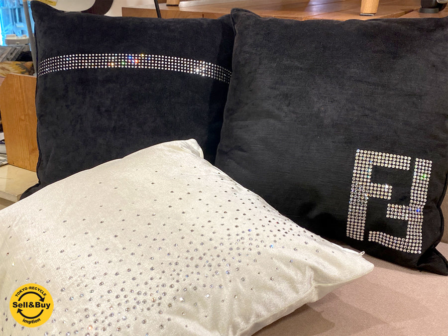 フェンディ FENDI スワロフスキー クッション & IDC大塚 クッション 2個 　中古品 買い取りしました。