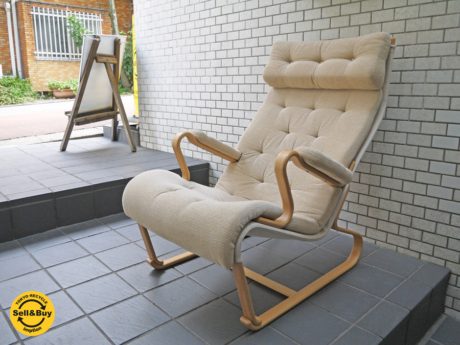 天童木工 TENDO パーニラJ Pernilla-J Mシリーズ ハイバックチェア イージーチェア ブルーノ・マットソン Bruno Mathsson　中古品 買い取りしました！ 自由が丘店 出張買取もお任せください。