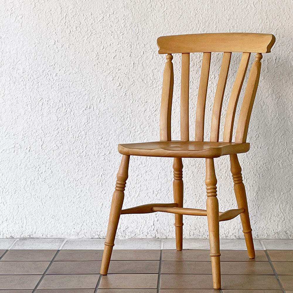  【用賀店】ペニーワイズ THE PENNY WISE スラットバックチェア ダイニングチェア ブナ無垢材 英国カントリー 定価49,500円 買取させていただきました。