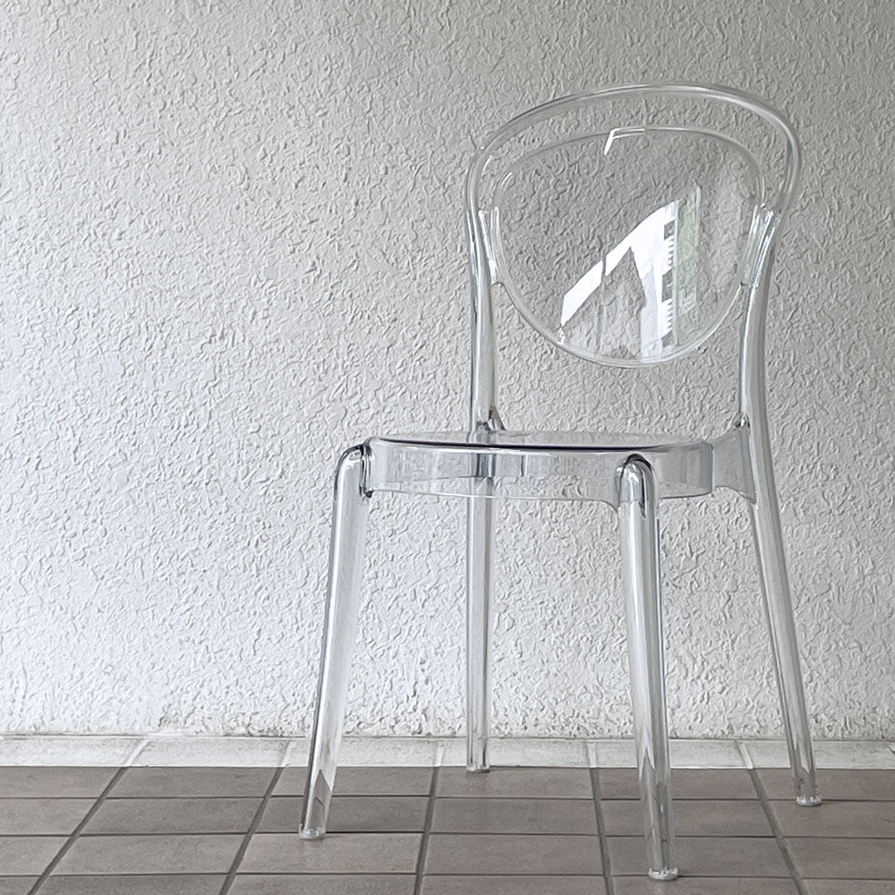  【用賀店】カリガリス Calligaris パリジェンヌ PARISIENNE ダイニングチェア ポリカーボネート トランスペアレント スタッキング イタリア 買取させていただきました。