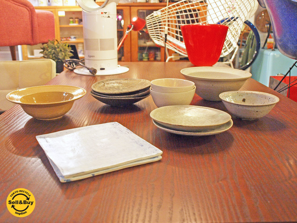 寒川義雄 Yoshio Kangawa. 取り皿 茶碗 深ボウル 深鉢 薪皿 現代作家 中古品 買い取りしました。下北沢店 出張買取もお任せ下さい。