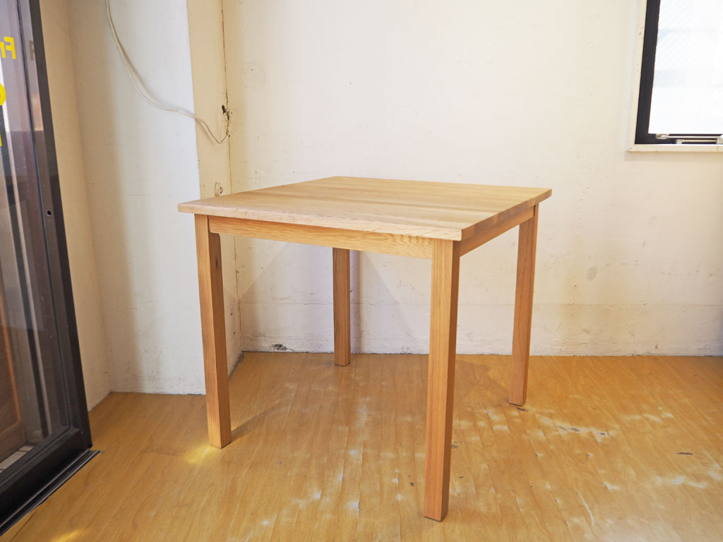 無印良品 MUJI オーク材 無垢材 ダイニングテーブル 正方形 幅80cm シンプル ナチュラル 中古品 買い取りしました。