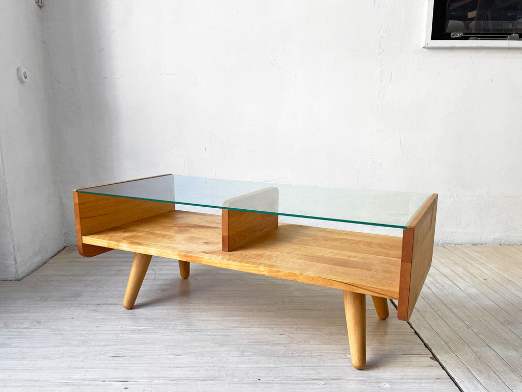 モモナチュラル MOMO natural コモ como ローテーブル コーヒーテーブル アルダー材 ナチュラル 中古品 買い取りしました。