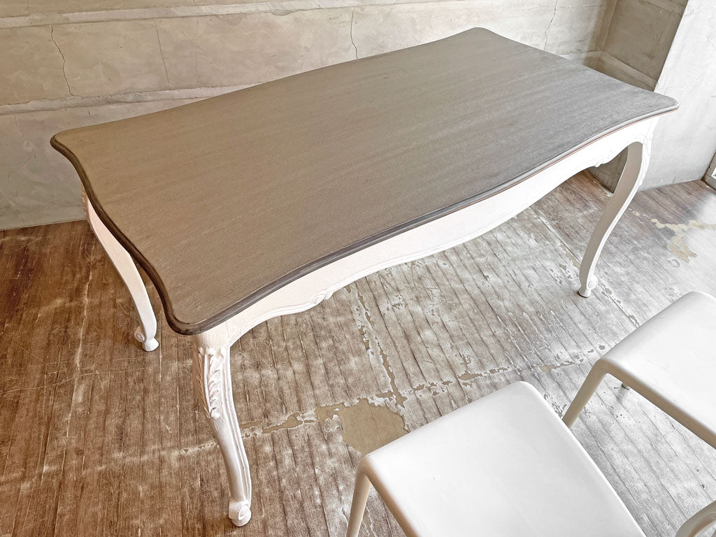 ブランディボワール BLANC D'IVOIRE ジョアンナ JOANNA ダイニングテーブル W150 クラシカル シャビーシック 定価￥173,800- 中古品 買い取りしました。