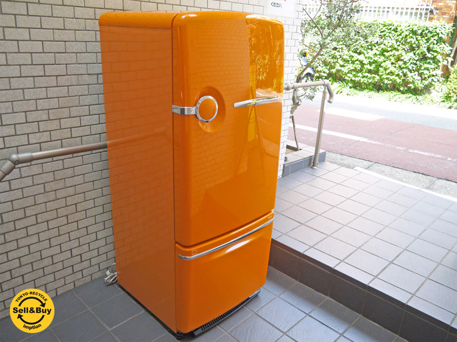 ナショナル National ウィル WiLL Fridge 260L 冷蔵庫 希少カラー 限定100台 オレンジ 2001年製 ～お部屋をビビットに！100台限定で生産された激レアカラー～ 【 買取と販売とレンタルのお店 】