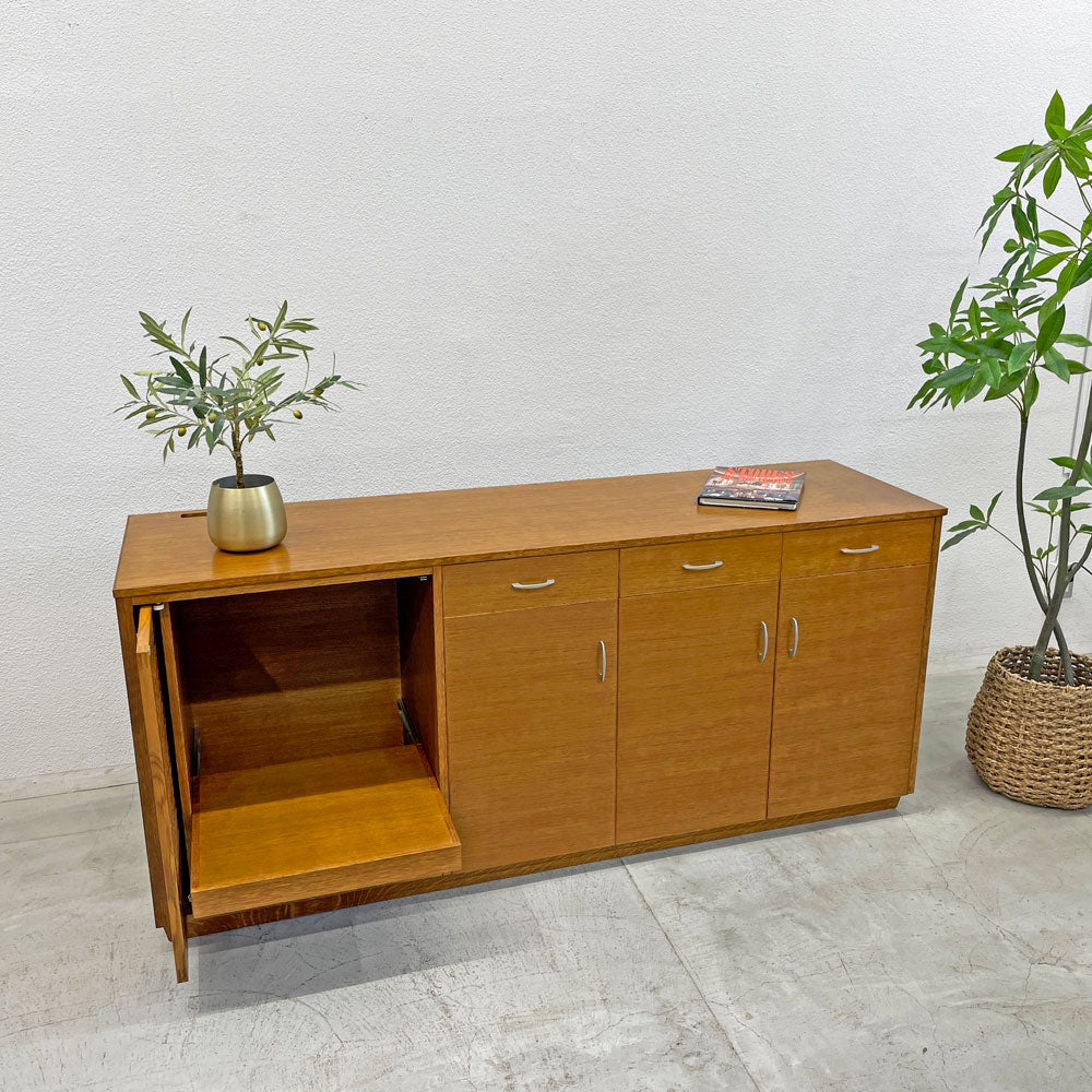 スタンダードトレード STANDARD TRADE オーダーメイド キッチンキャビネット カウンター キッチン収納 抽斗3杯 家電収納 スライドトレイ W190cm ～美しい佇まい。落ち着いたキッチンづくりに。～