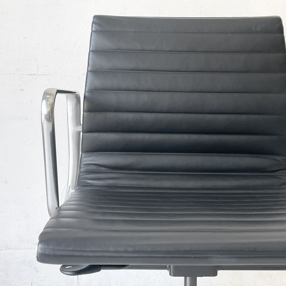 ハーマンミラー Herman Miller アルミナムグループ マネジメントチェア 本革 5本脚 C&Rイームズ ミッドセンチュリー～原点にして頂点～
