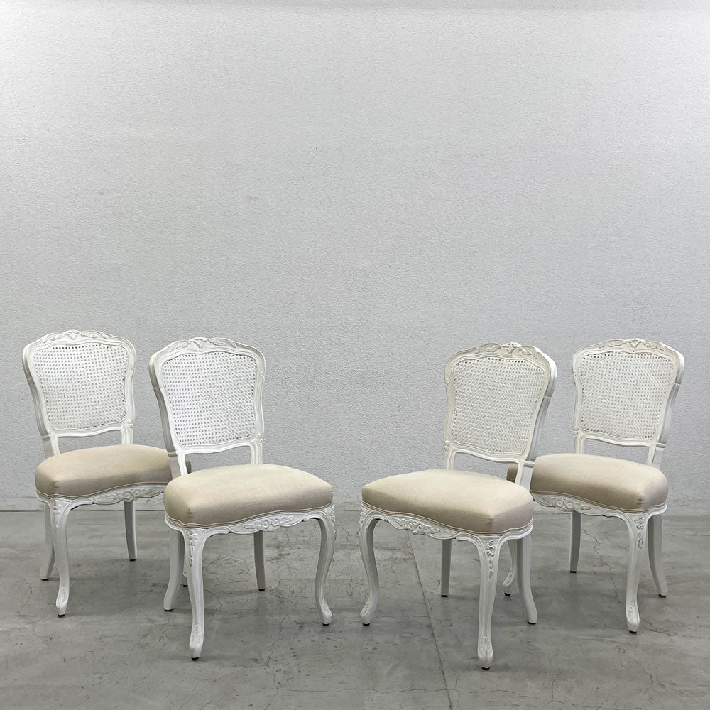 【登戸BASE EC店】サラグレース Sarah Grace SGD デビュー ダイニングチェア DEBUT DINING CHAIR CHARM BD WHITE&NATURAL LINEN 買取させていただきました。