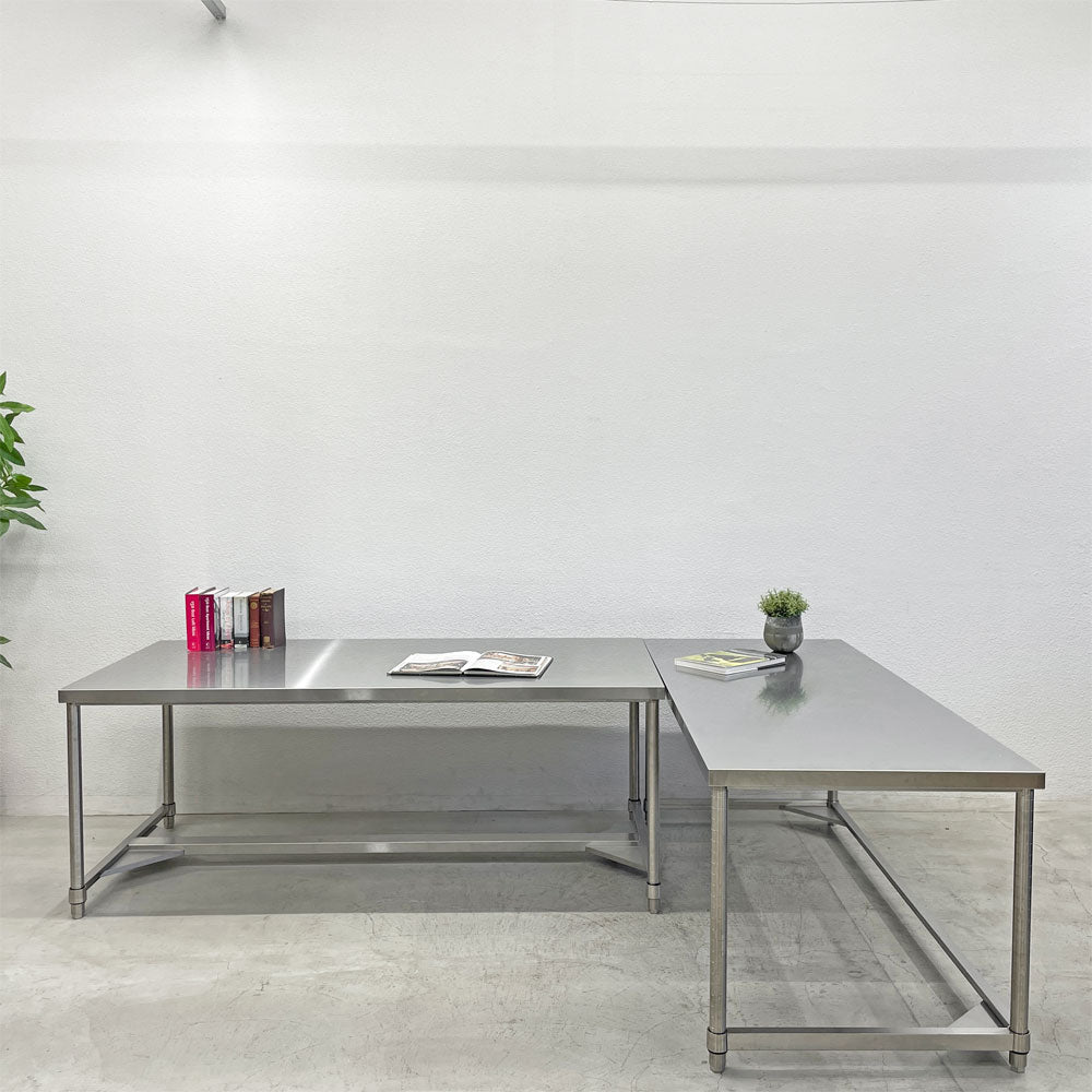 【登戸BASE EC店】ステンレス ワーキングテーブル ステンレスデスク 作業台  アジャスターSUS430 買取させていただきました。