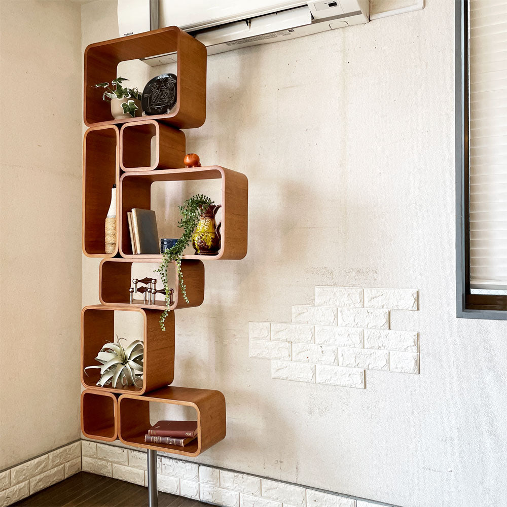 パシフィックファニチャーサービス PACIFIC FURNITURE SERVICE P.F.S リーフ ユニット シェルフ REEF UNIT SHELF チーク材 廃番 ～攻めたデザインが好き～