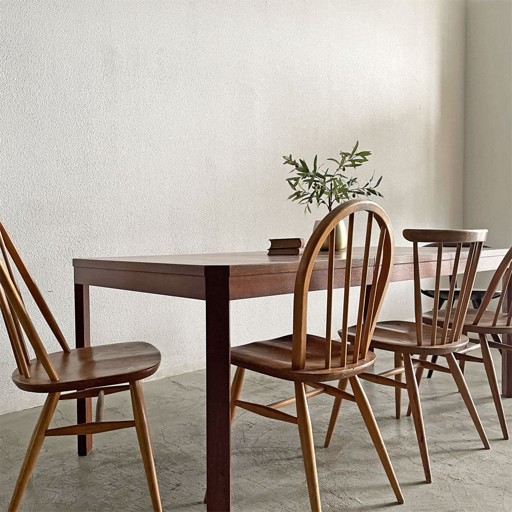 ジャパンビンテージ Japan Vintage チーク材 エクステンション ダイニングテーブル W130.5/180.5 cm 伸長式 ～ 日常を特別に変える、魔法の一台。 ～