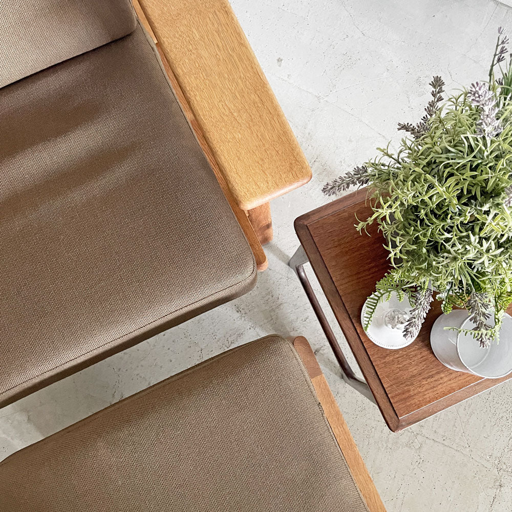 ゲタマ GETAMA GE290A イージーチェア ハイバック & G290 オットマン オーク材フレーム オリジナルファブリック ハンス・J・ウェグナー デンマーク 北欧ビンテージ ～ 侮ってはいけません ～