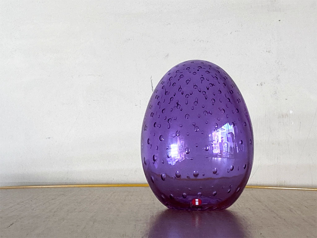 イッタラ iittala Birds by Toikka アニュアルエッグ Annual Egg ケスリ Kesuri アメジスト 3/750 2021 オイバ・トイッカ イッタラバード 箱付 中古品 買い取りしました。