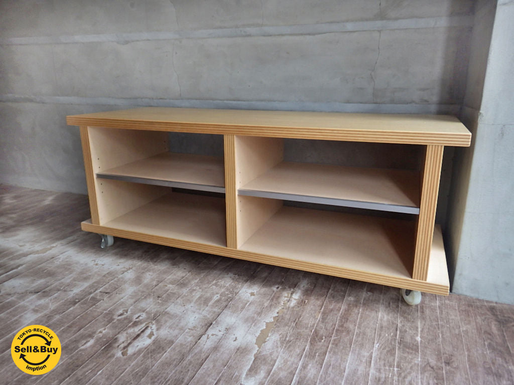 モモナチュラル MOMO natural ラフ LUFF AVボード キャスター付　～空間を広く見せるラフなスタイル♪～【 買取と販売とレンタルのお店 】