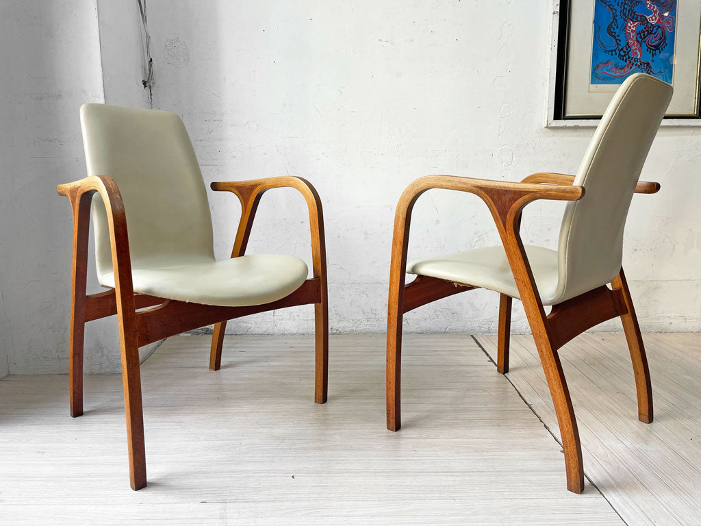 天童木工 TENDO アントラー Antler アームチェア ダイニングチェア チーク材 PVCレザー 坂倉準三建築研究所 ビンテージ 中古品 買い取りしました。