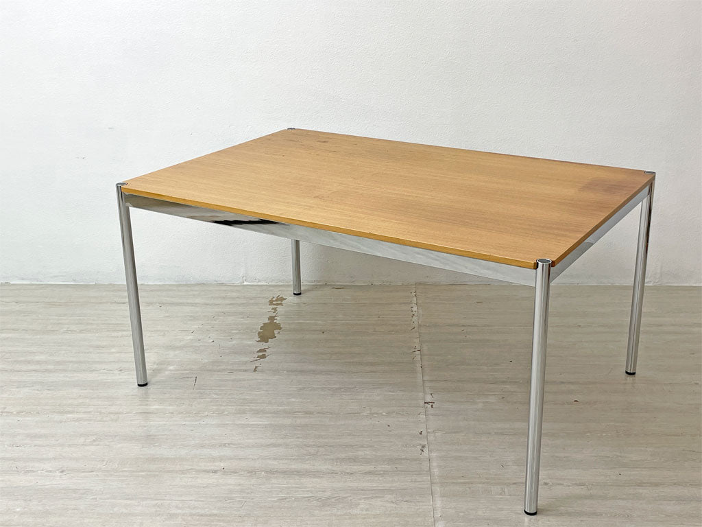 USMハラー USM Haller モジュラーファニチャー ハラー デスク ダイニングテーブル ウォールナット 幅150×奥行100cm 高さ調整機能付 モダンデザイン 中古品 買い取りしました。