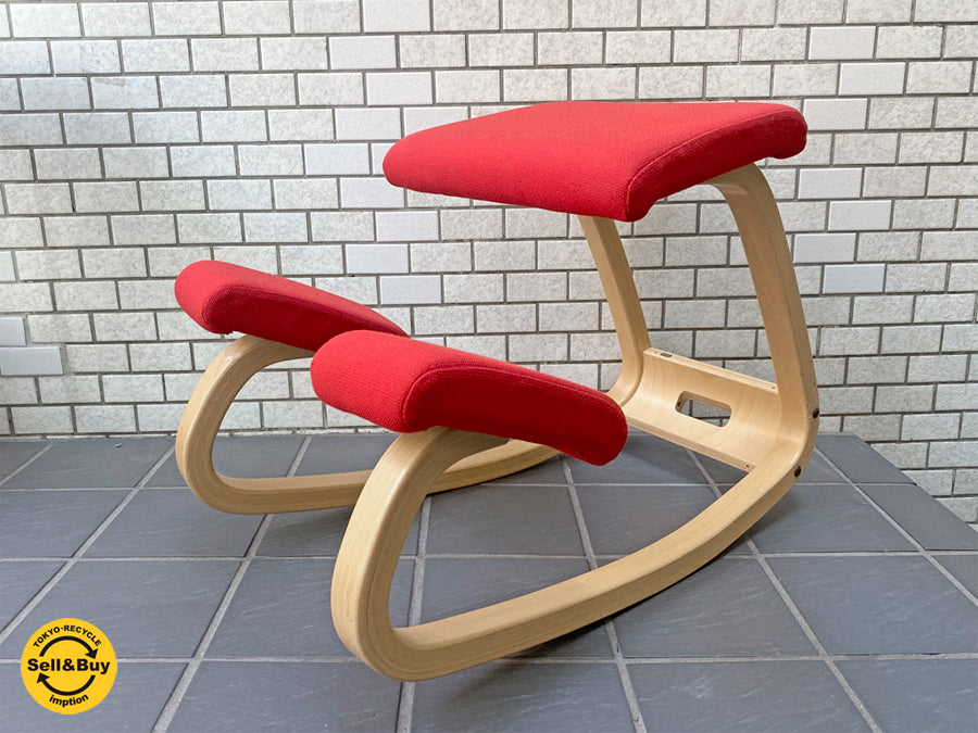 ストッケ STOKKE ヴァリエール VARIER バリアブル Variable バランス チェア レッド 　中古品 買い取りしました。