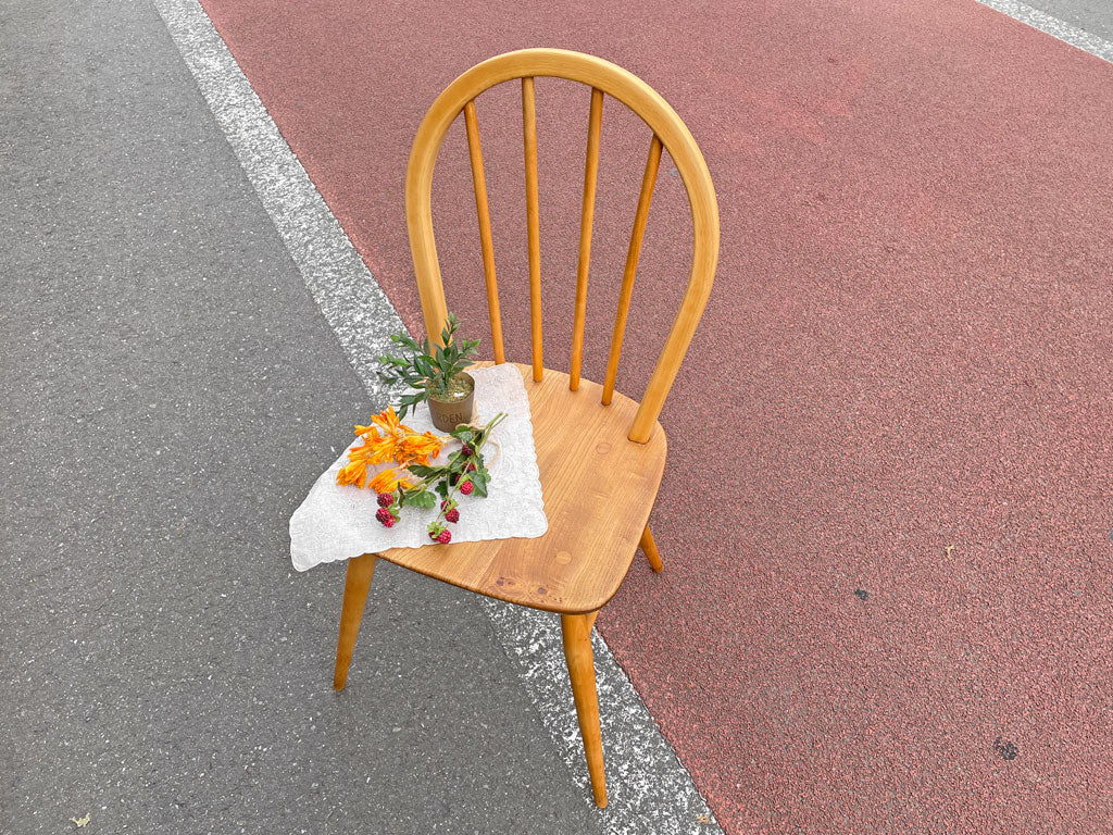 アーコール Ercol フープバックチェア スポークバックチェア ダイニングチェア エルム材 UKビンテージ 英国家具 ～皆が受け取った美しさ～