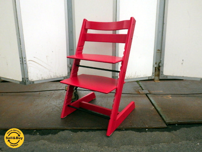 ノルウェー ストッケ STOKKE トリップトラップ チェア TRIPP TRAPP レッド ベビーチェア ～ いつの世も子供が中心です。 【 買取と販売とレンタルのお店 】