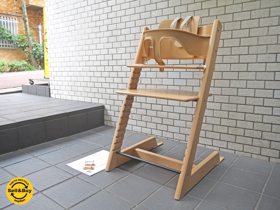 ストッケ STOKKE トリップトラップ TRIPP TRAPP ベビーチェア 新型 ナチュラル ベビーセット 延長グライダー ハーネス 付き　中古品 買い取りしました！ 自由が丘店 出張買取もお任せください。