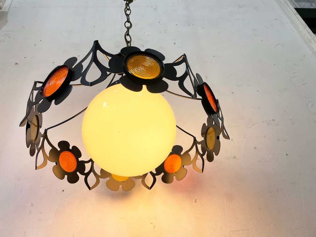 USビンテージ フラワーデザイン 花柄 ペンダントライト ミッドセンチュリー レトロポップ 中古品 買い取りしました。