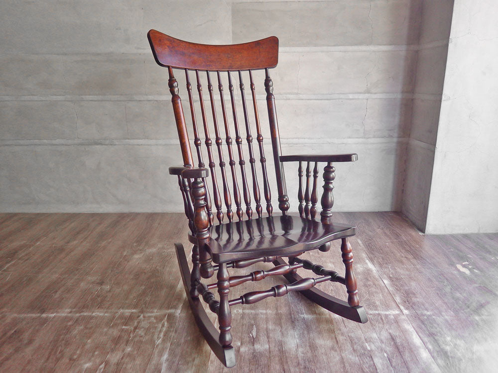 松本民芸家具 304F型 ロッキングチェア ミズメザクラ ビンテージ 刻印有り 参考価格232,100円 中古品 買い取りしました。