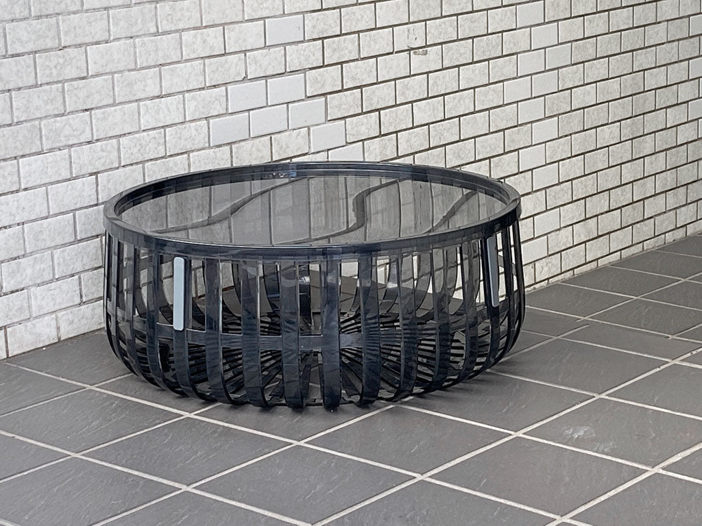 カルテル Kartell パニエ PANIER リビングテーブル マガジンラック バスケット サイドテーブル スモーク ロナン＆エルワン・ブルレック イタリア 中古品 買い取りしました。