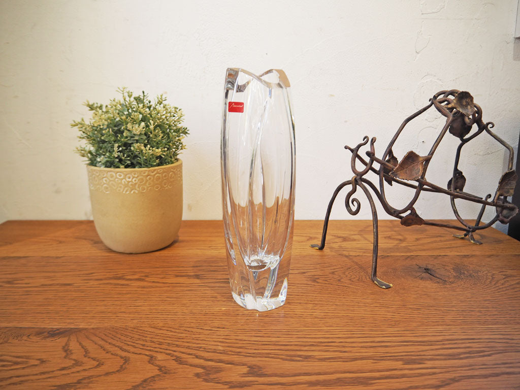 バカラ Baccarat ジベルニー フラワーベース ロベール・リゴ RRigot コレクション 花瓶 25cm クリスタル ガラス 未使用展示品 中古品 買い取りしました。