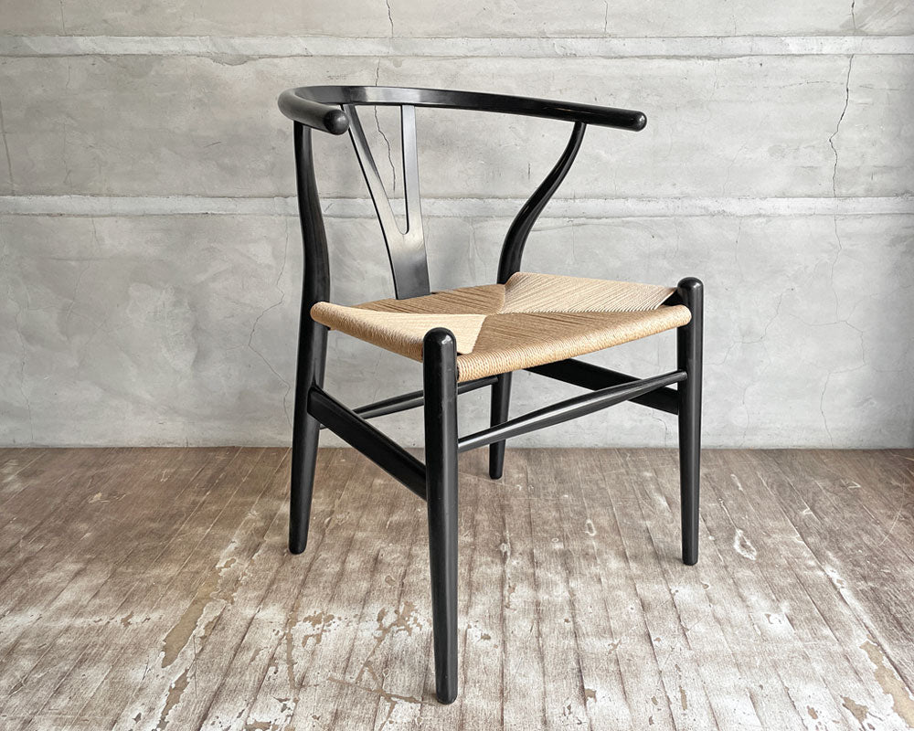 カールハンセン＆サン Carl Hansen & Son CH24 Yチェア ブラックラッカー ペーパーコード新調 ハンス・J・ウェグナー mobilia取扱い ビンテージ 北欧 中古品 買い取りしました。