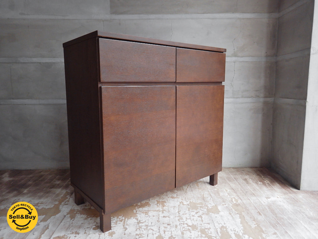 無印良品 MUJI タモ材 木製扉 キャビネット ブラウン　中古品 買い取りしました。学芸大学店 出張買取もお任せ下さい。