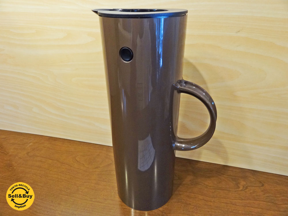 ステルトン Stelton バキューム ジャグ Vacuum Jug 1L ダークモカ ロッカーストッパー ピクニックストッパー付 エリック・マグヌッセン ERIK MAGNUSSE 状態良好 新着商品 買い取りしました！