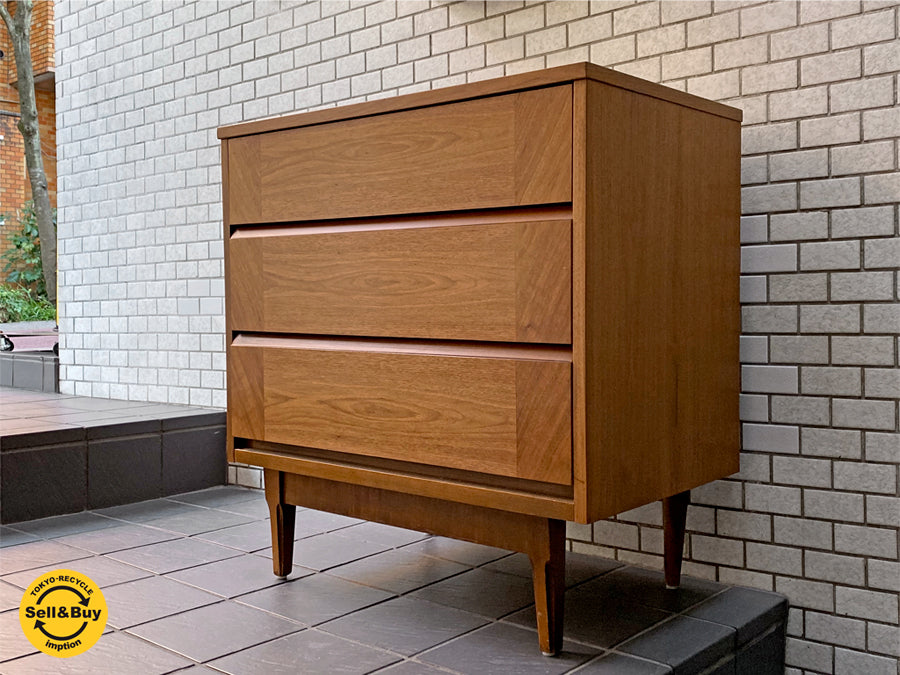USビンテージ ユナイテッドファニチャー United Furniture ウォールナット ドロワー チェスト ミッドセンチュリー 　中古品 買い取りしました。
