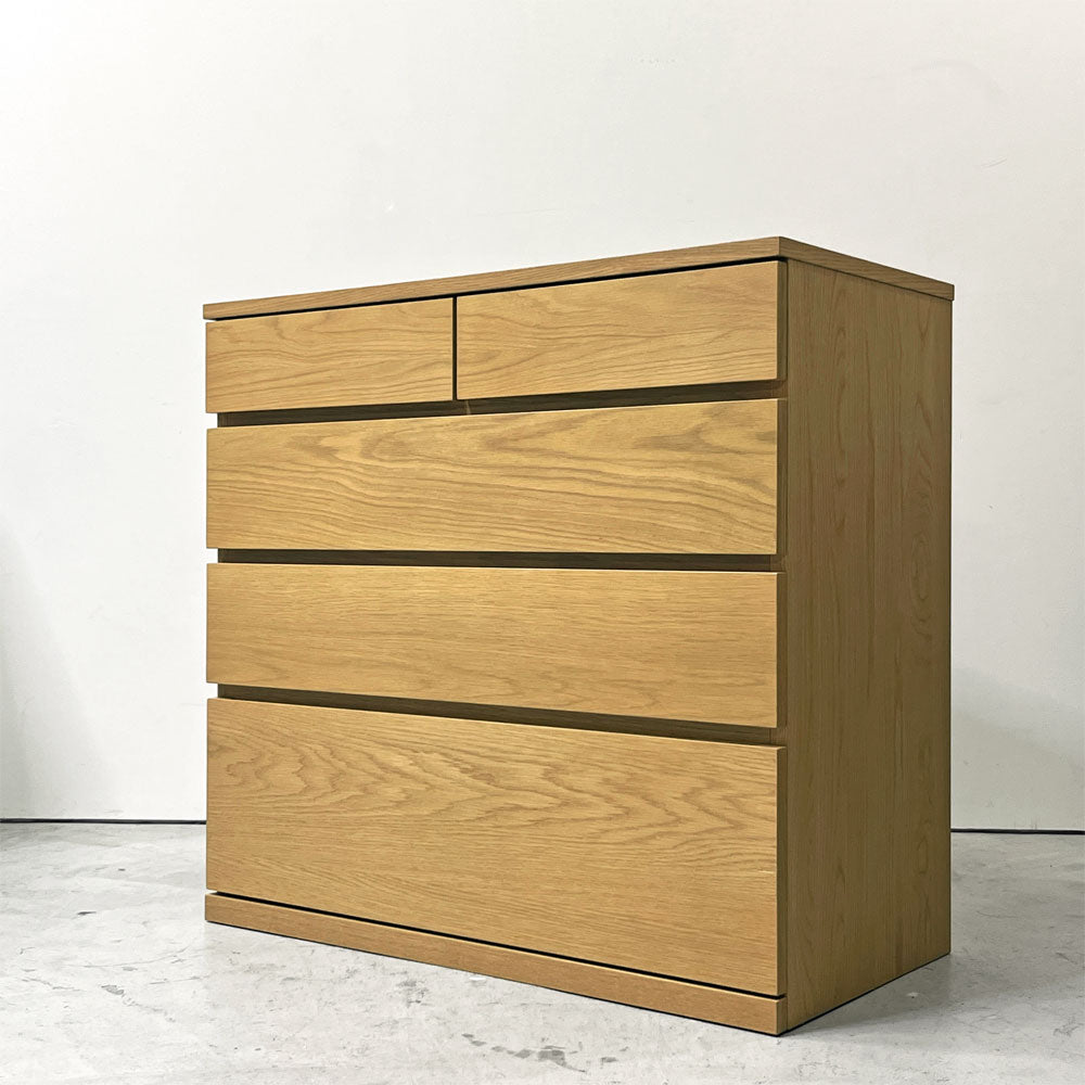 【祖師ヶ谷大蔵店】フライミーヴェール FLYMEe Vert サイドチェスト ホワイトオーク W80cm 抽斗5杯 ナチュラルモダン 買取させていただきました。