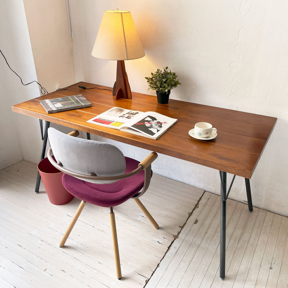 【下北沢店】ジャーナルスタンダードファニチャー j.s.F サンク SENS ダイニングテーブル W150cm オーク無垢材 スチール脚 インダストリアル 廃番 買取させていただきました。