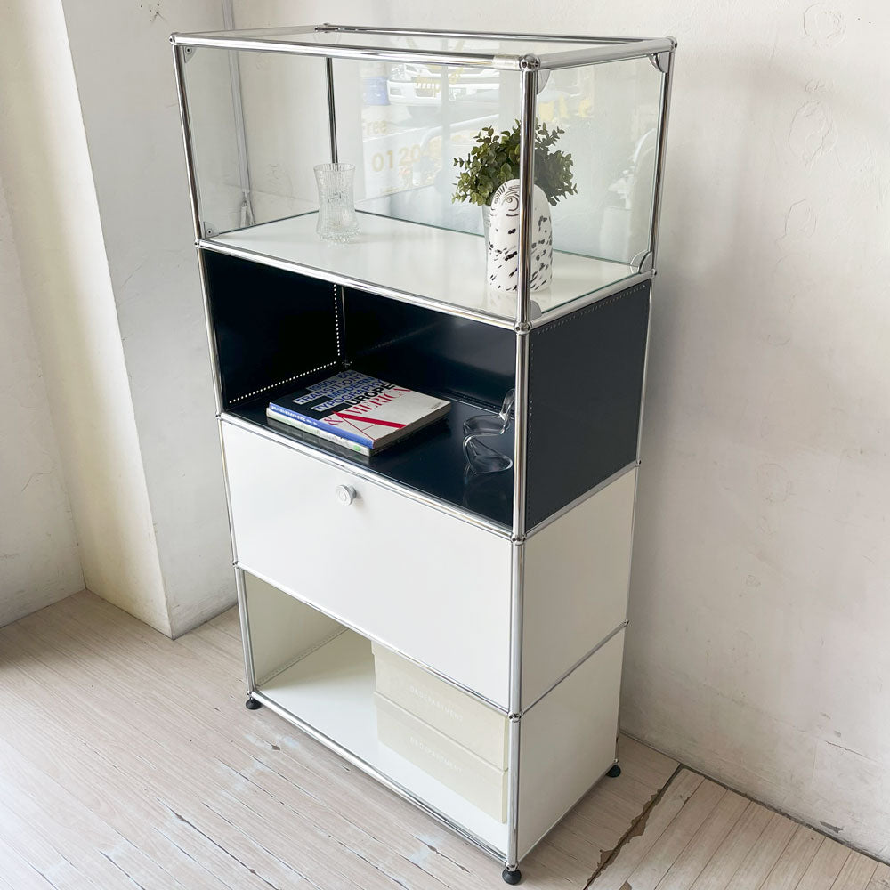 ユーエスエムハラー USMハラー USM Haller モジュラーファニチャー キャビネット シェルフ 1列4段～魅せる収納～