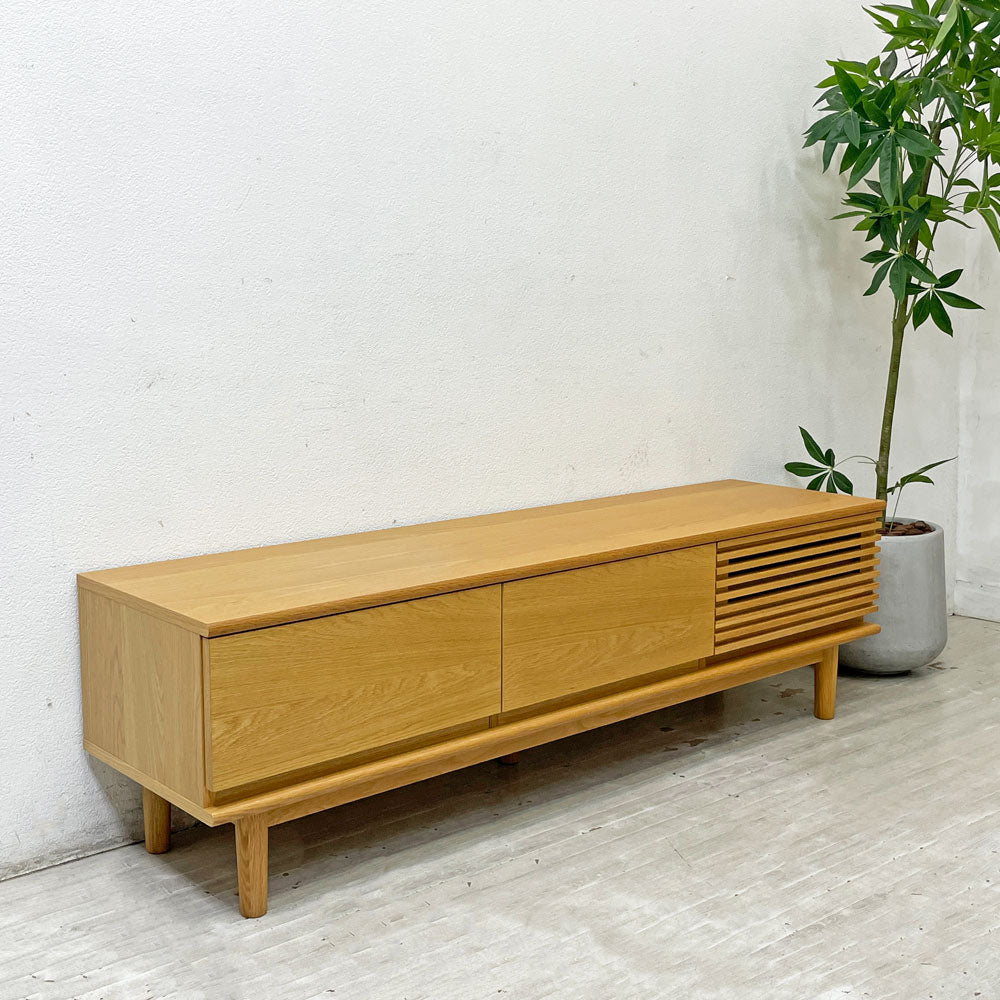 【祖師ヶ谷大蔵店】ウニコ unico ソルク SOLK TVボード AVボード オーク材 W160cm ナチュラルデザイン 定価80,850円 買取させていただきました。