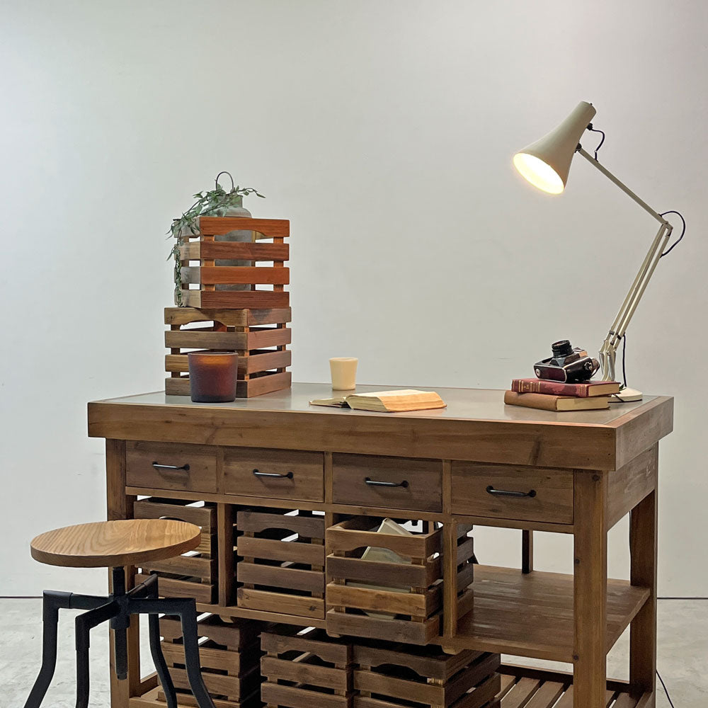 【祖師ヶ谷大蔵店】クラッシュゲート CRASH GATE ノットアンティークス Knot antiques ポタリー POTTERY アイランドテーブル 古材 トタン 関家具 インダストリアル 展示品 買取させていただきました。