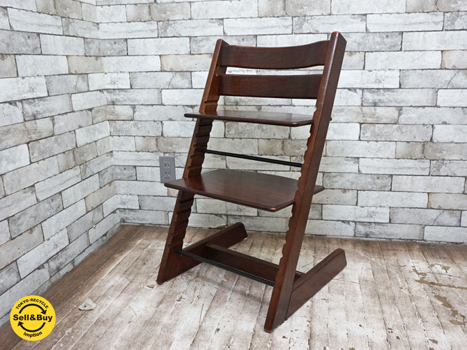 ストッケ STOKKE トリップトラップ チェア ブラウン 旧型モデル ベビーチェア 　中古品 買い取りしました。祖師ヶ谷大蔵店 出張買取もお任せ下さい。
