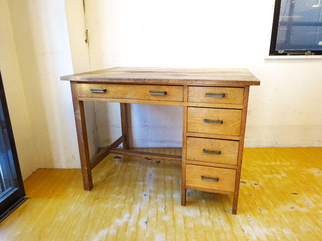 ジャパンビンテージ Japan vintage デスク 古材 片袖 W106 D75 H75 下北沢店 中古品 買い取りしました。