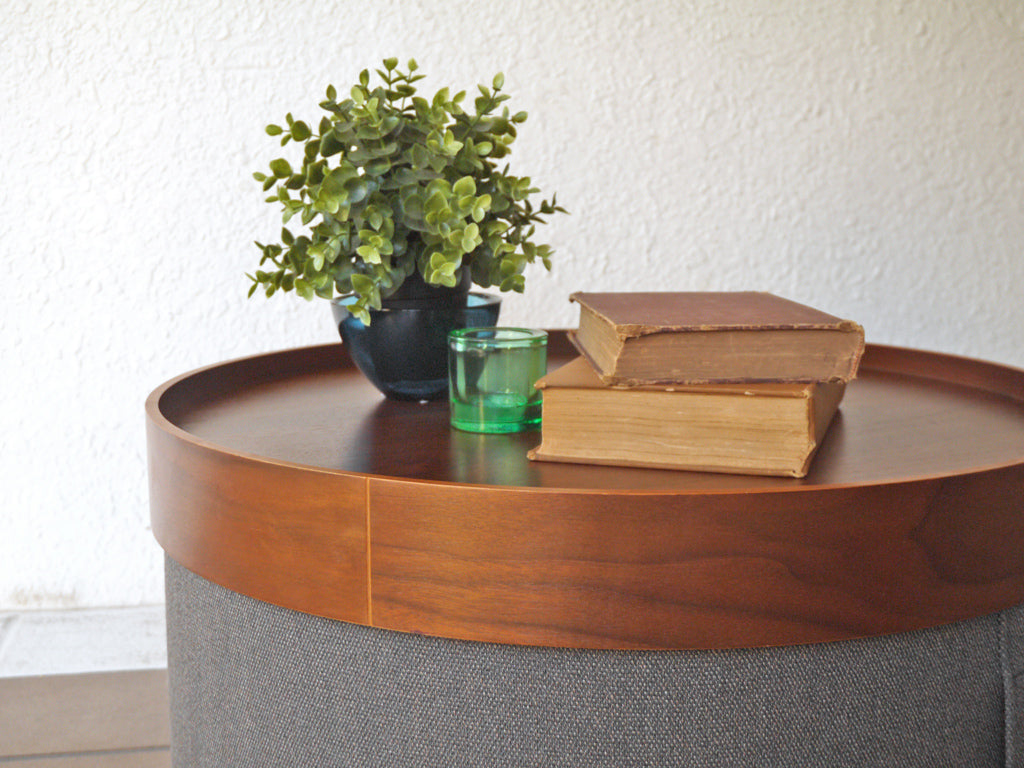 ソフトライン SOFTLINE ドラムス パフ トレイ DRUMS POUF スツール ローテーブル ウォールナット デンマーク アクタス ACTUS 取扱い ～ 気にならない良さ ～