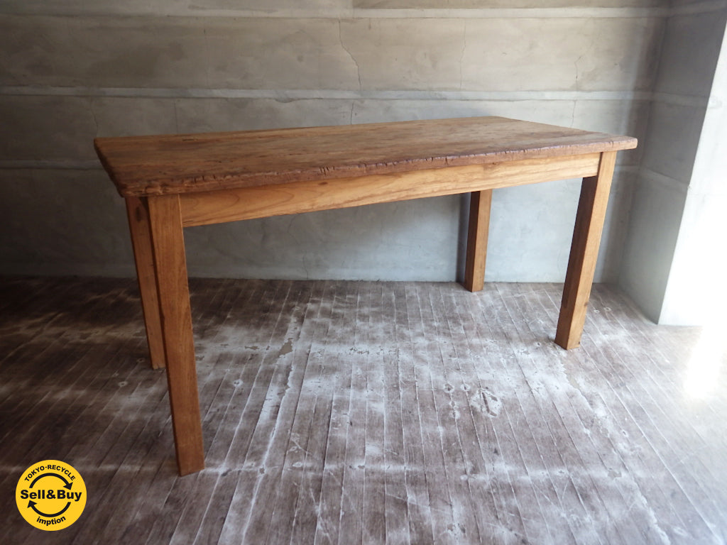 オールドメゾン Old maison 古材 無垢材 ダイニングテーブル ～古材の魅力がたっぷりなテーブル～ 【 買取と販売とレンタルのお店 】