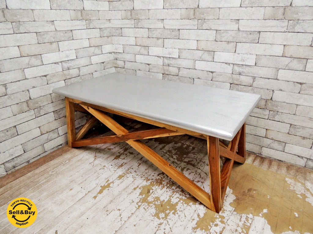 ダブルティー WTW マーベリックス MAVERICKS コーヒーテーブル ローテーブル アルミ天板 参考価格 ￥52,800- 中古品 買い取りしました。