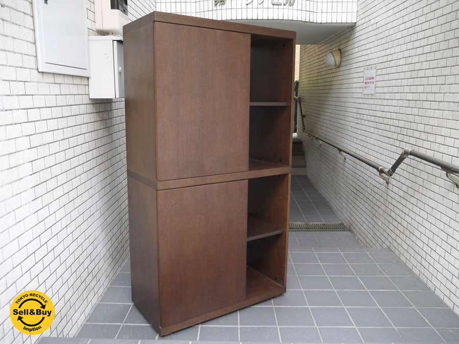 moda en casa モーダエンカーサ キャビネット シェルフ 扉付き オーク材 シンプルモダン 中古品 買い取りしました！ 自由が丘店 出張買取もお任せください。