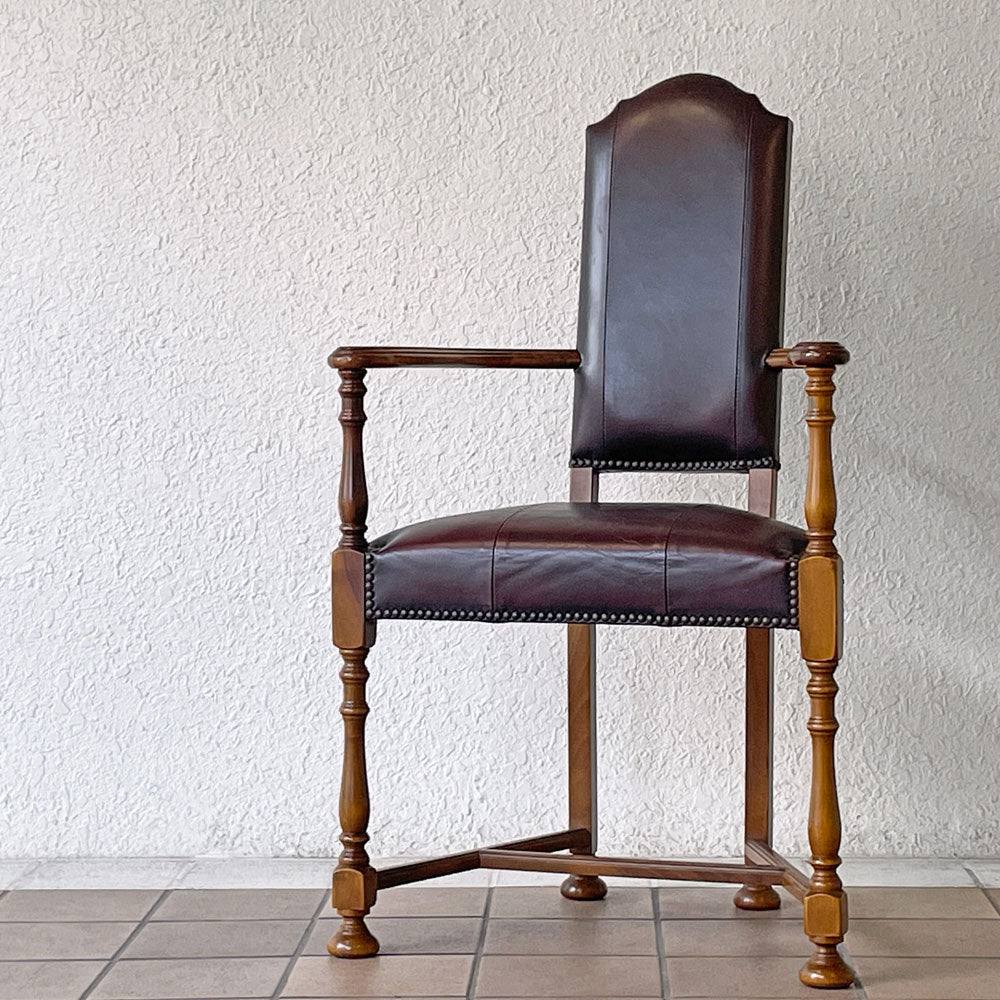  【用賀店】バロッサバレンティ VARO,S.A. VALENTI カクトワール アームチェア ウォールナット材 本革 レザー 鋲打ち スペイン 買取させていただきました。