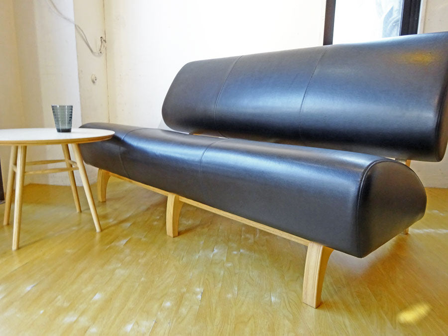 イデー IDEE カゴル ベンチソファ CAGOLE BENCH SOFA 3シーター ソファ ブラック×ナチュラル 篠本拓宏 廃番 ～インパクト大！！IDEEの希少な廃番ソファ～